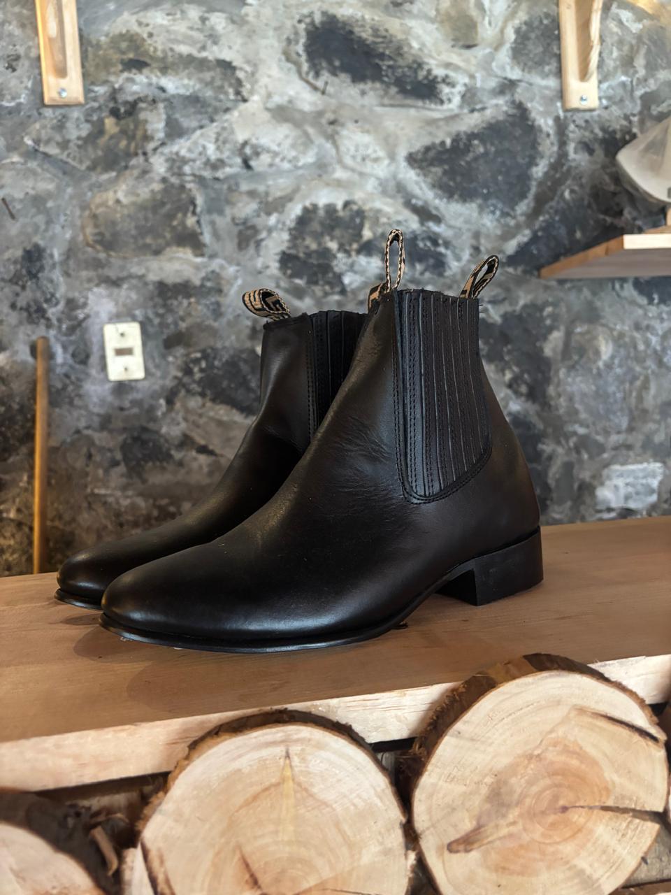 Botin de trabajo 100% de piel bovina vino