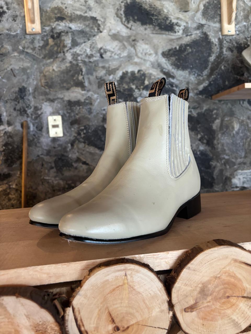 Botin de trabajo 100% de piel bovina vino