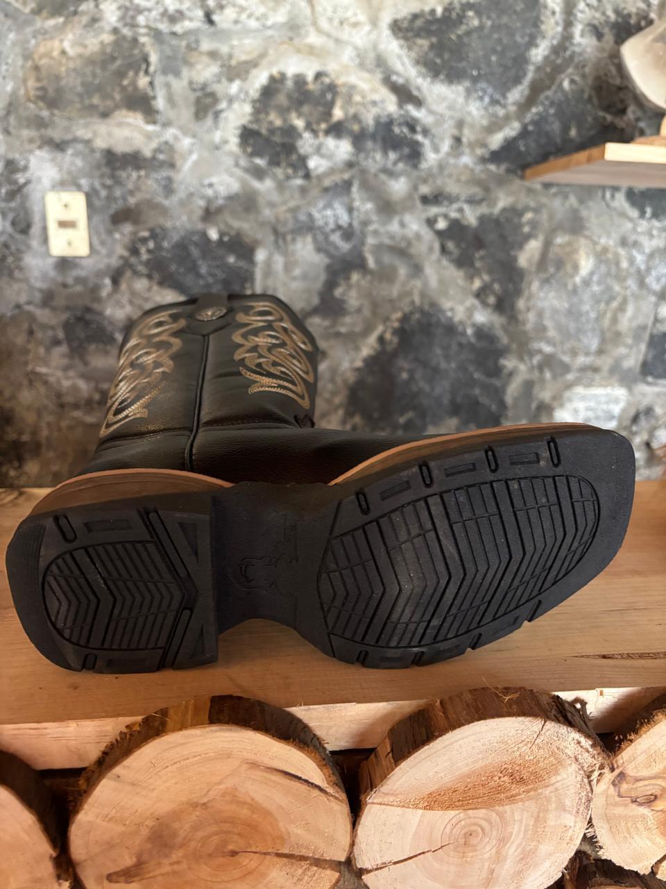 Botas Dama Negra 100% Piel Bovino