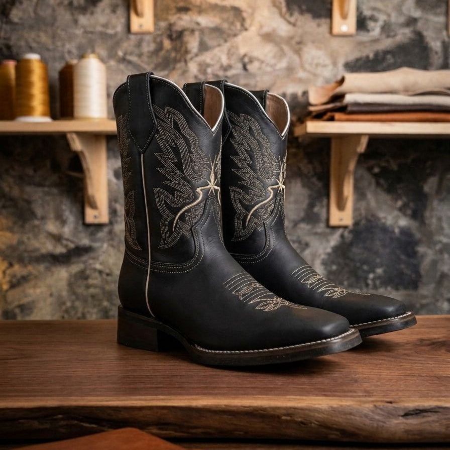 Botas Bull Color Negro 100% Piel Bovino