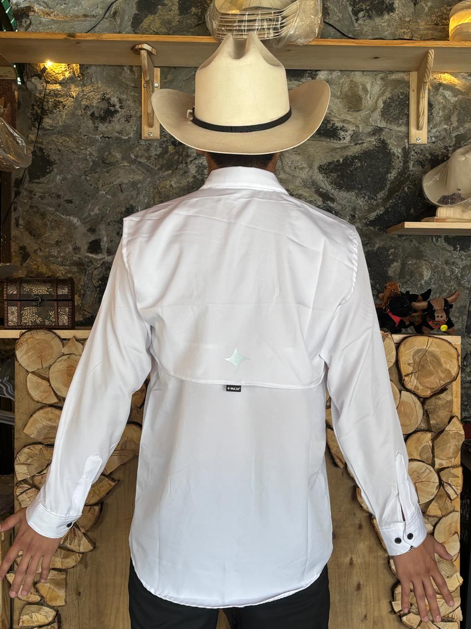 Camisa MAJA manga larga anti-transpirante