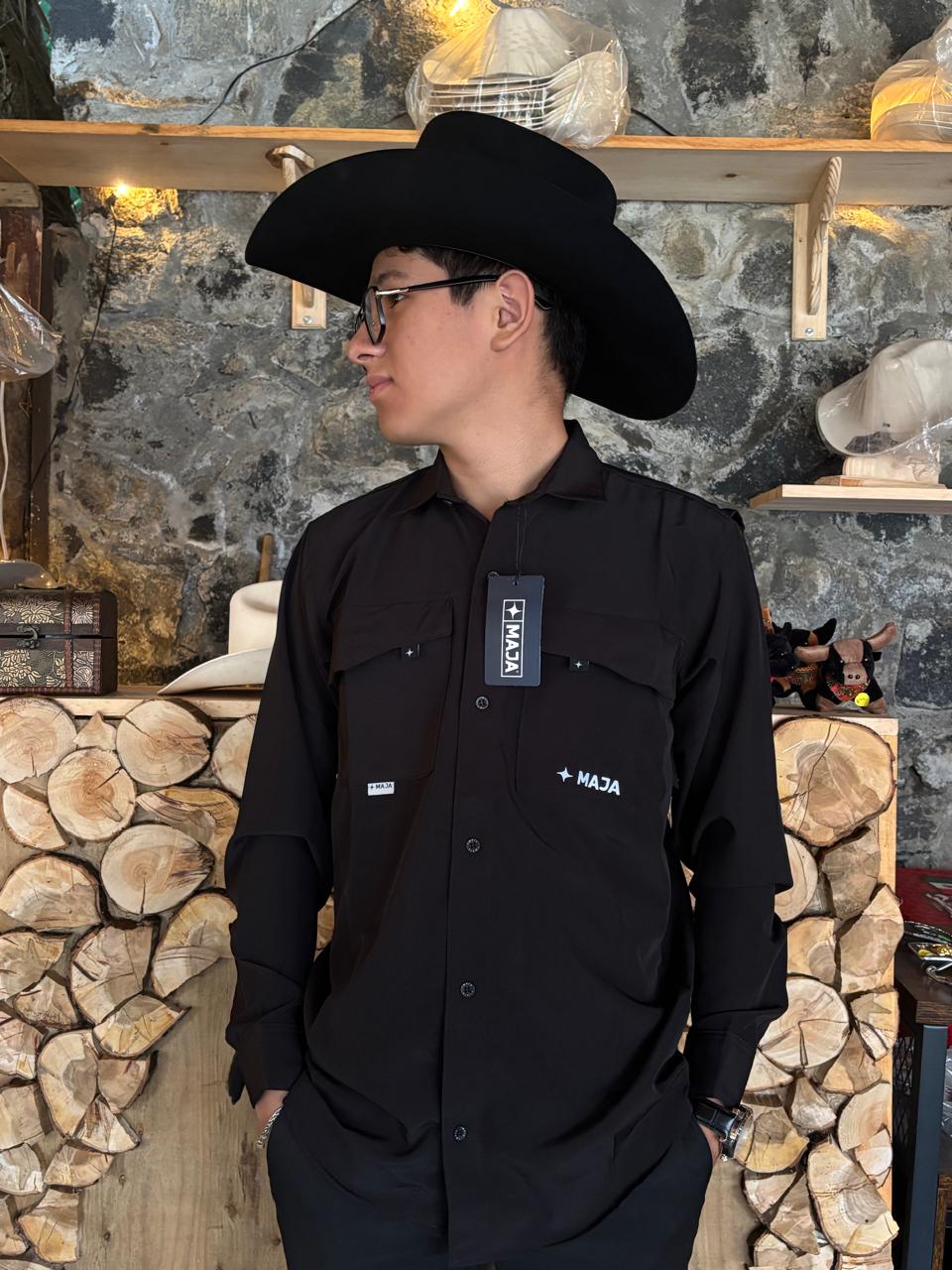 Camisa MAJA manga larga anti-transpirante
